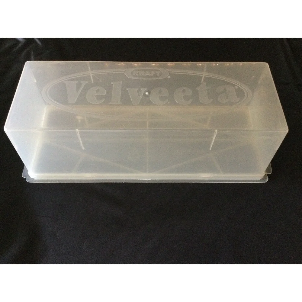 Vintage Kraft Velveeta Cheese Plastic Keeper Storage Box 2lb